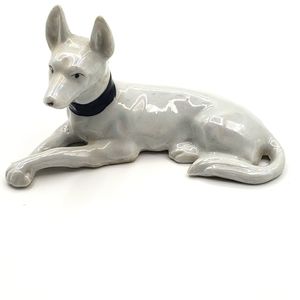 Lusterware Japanese dog Figurine